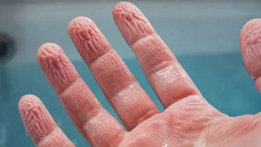 Doigts fripés dans l'eau : la vraie raison de ce phénomène