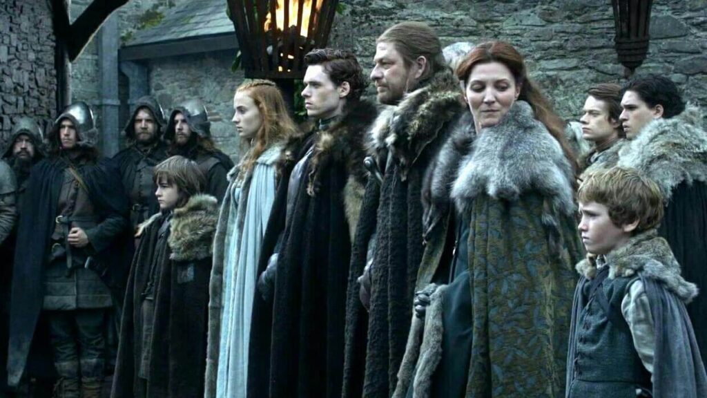 Famille Stark de Game of Thrones