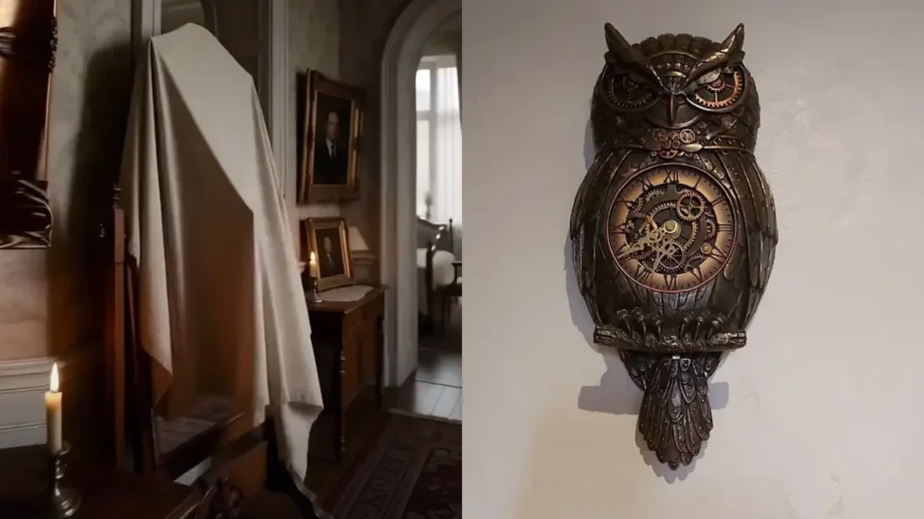 Miroirs voilés et horloges arrêtées : les rites oubliés du deuil